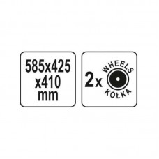 YATO Cutie ermetica troller, 585 x 425 x 410 mm..